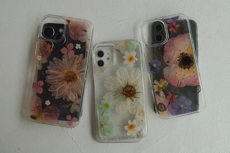 現貨特惠 /  iPhone14 plus 押花手機殼 壓花 手作 防摔 樹脂