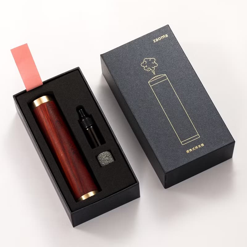 家用香薰機充電款室內臥室酒店車載精油香薰器木質擴香創意伴手禮