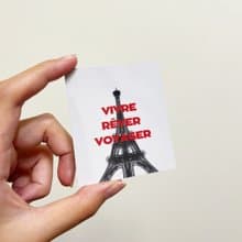 Fridge-Ready Magnet 迷你海報磁鐵貼-巴黎與鐵塔