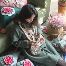 純手工 印第安 摩洛哥風格 男女 手工鉤花秋冬中長款鏤空純棉圍巾