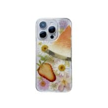 草莓西瓜手工押花水果手機殼適用於iPhone 16 Pro Max SamsungS25