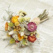 手作 秋收澄黃乾燥捧花 花束 拍照 造型 婚紗