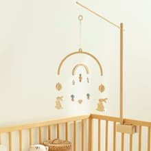 Wood Bunny Mobile