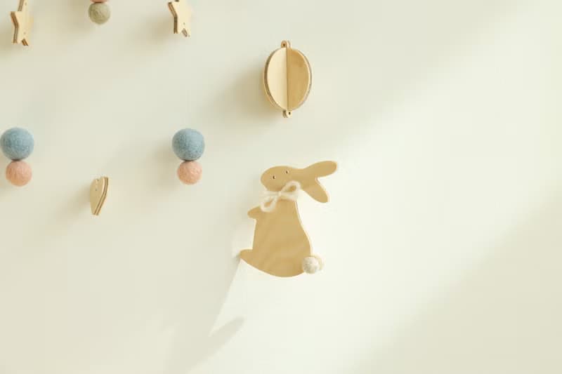 Wood Bunny Mobile