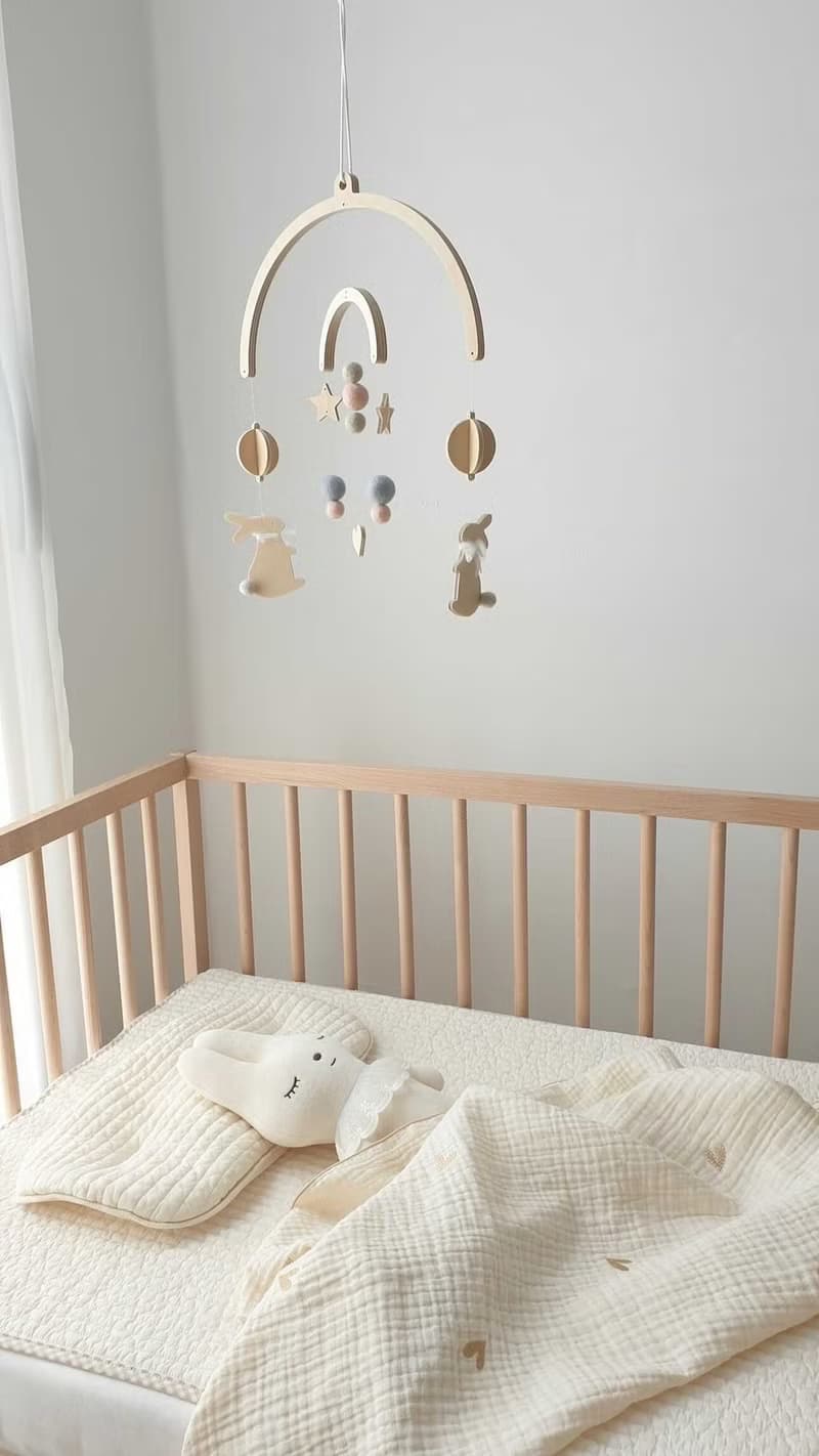 Wood Bunny Mobile