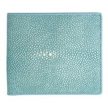 綠松石龜魚皮皮加 – 真正龜魚皮手工雙折錢包