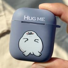 廢物小海豹 灰藍色磨砂軟殼 AirPods 耳機保護套 耳機殼