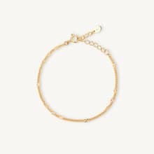 Luce │ 微光細古巴手鍊 輕珠寶 純銀手鍊