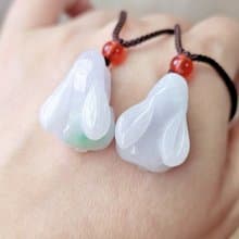 【親翠】天然翡翠 冰藍紫果綠春彩胖臀兔兔項鍊 生肖 兔