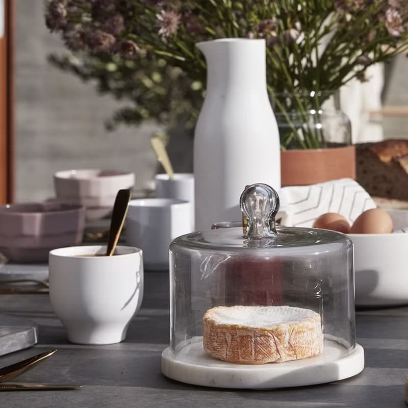 【Hübsch】－719023 簡約白色陶瓷杯 茶杯 水杯新年禮物 禮品