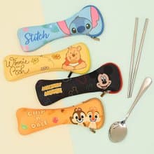 迪士尼 Disney 輕便餐具兩件組 餐具組 環保餐具 攜帶式餐具