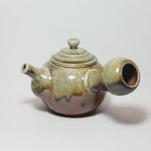 藏菁ㅣ素火和韻 柴燒側把壺