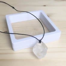|原石吊墜系列|白水晶(項鍊x鎖骨鍊x皮繩x手工製作)