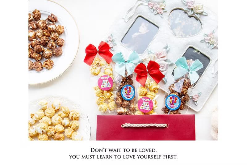 生日分享禮 輕巧包爆米花 焦糖/巧克力2口味可選 派對分享 慶生會