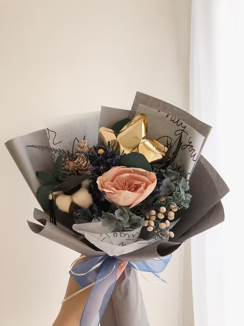 永生花 乾燥花 求婚花束 告白 交換禮物 氣球花束 紀念日禮物