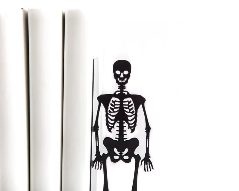 Metal Bookends - Happy Skeletons - Perfect Companion for Horror books