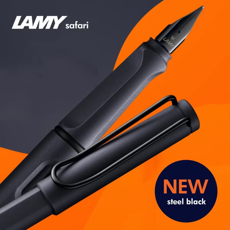 【雷雕刻字2024】LAMY 鋼珠筆 限量獨家 / SAFARI / 鋼鐵黑