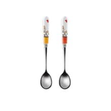 義大利EGAN- 歐式小屋系列 甜點湯匙 2支1盒 橘紅色