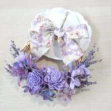 手作普羅旺斯薰衣草花圈(生日禮物/訪友小禮/佈置/乾燥花圈)