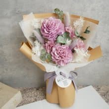 中小型乾燥花束【花漾-紫】女友/生日/七夕情人節/告白/畢業花束