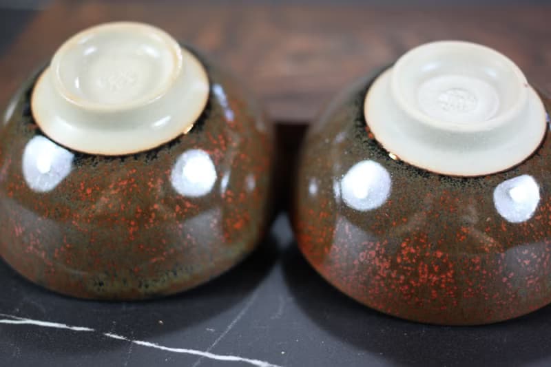 【送禮好物】薇紅 天目釉 圓滿對杯 鶯歌陶藝名家葉敏祥作品
