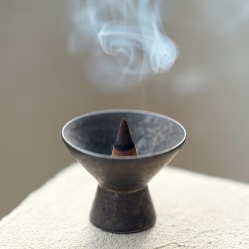 手作陶瓷塔香杯 家居冥想 耐高溫 極簡禪意 靜思禮物 瑜伽茶道