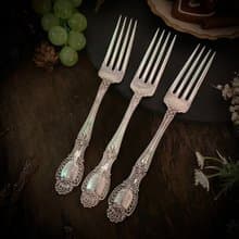 頂級銀器美國Tiffany純銀1892年製Richelieu樣式百年訂製款餐叉
