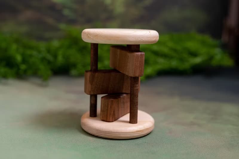 Wooden Toy Cylinder Rattle, Natural Sound Baby Rattle, Natural and Fun Baby Toy