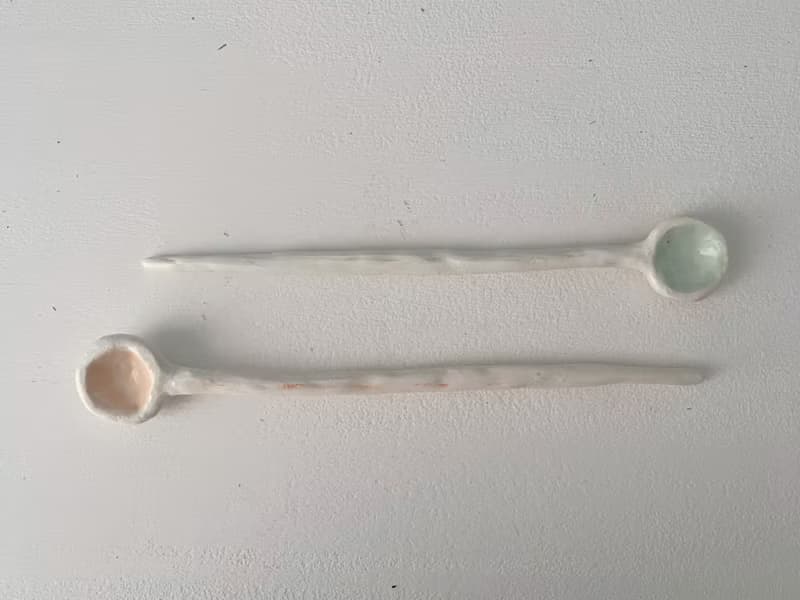 /嚐嚐你我/ 陶瓷手捏攪拌棒 一組兩個