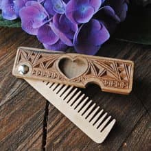 Personalized hair comb, Gift for her, Mother gift, Women gift, Hair accessories