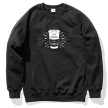 LIFE BEGINS after COFFEE 男女大學T 黑色 咖啡禮物文青冬裝保暖