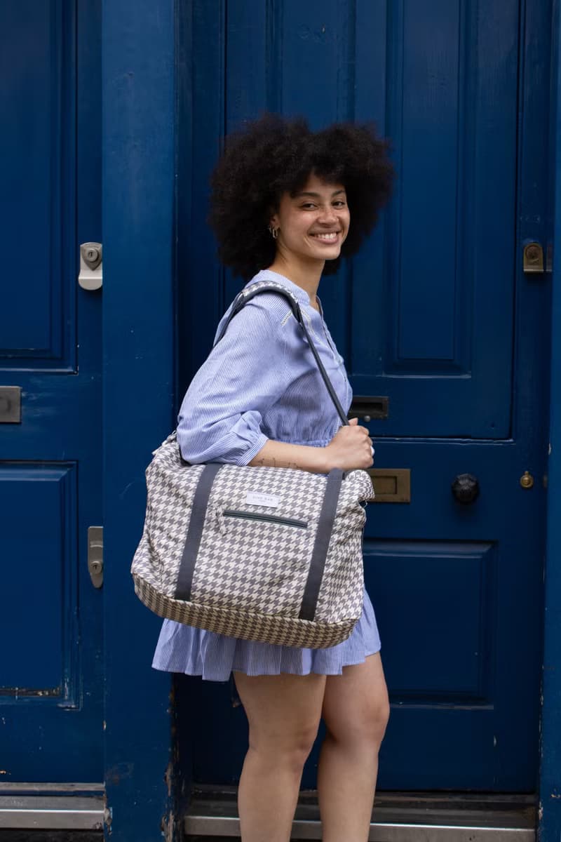 英國Kind Bag-環保周末包-千鳥格紋