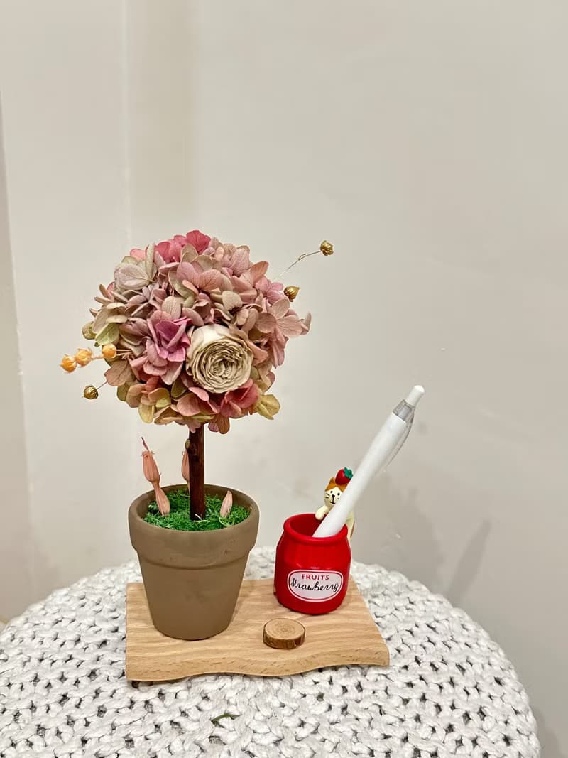 永生繡球花樹 筆筒 擴香木 開幕禮物 辦公室小物 交換禮物 聖誕禮