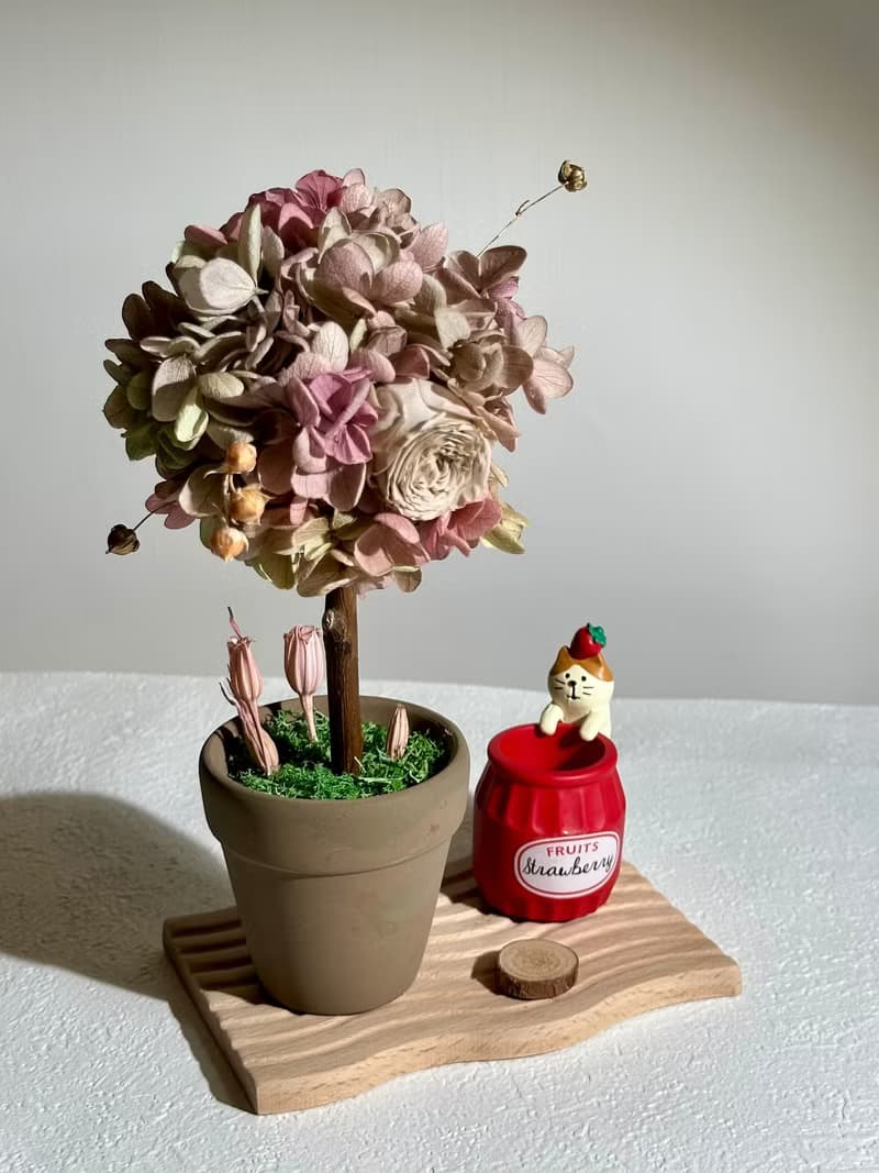 永生繡球花樹 筆筒 擴香木 開幕禮物 辦公室小物 交換禮物 聖誕禮