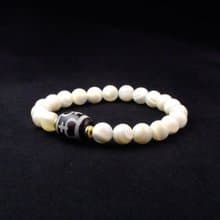 寶瓶天珠搭配貝殼珠 男手鍊 男手環 男手鏈 手鍊推薦 QBR-00077