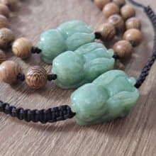 【親翠】天然翡翠 冰滿綠荷蘭垂耳兔手環 | 生肖兔 | 可愛嬌萌