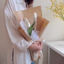 DAY OFF 仿真鬱金香花束 永生花 鬱金香花束 情人節 七夕情人節