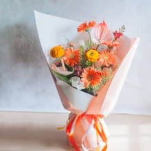 亮橘太陽花束 | 鮮花 | 送禮