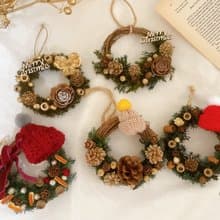 聖誕花圈/迷你聖誕花圈/聖誕禮物/交換禮物/伊瓦手作
