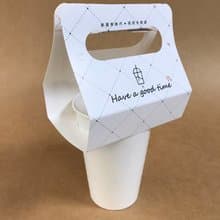 | 餐飲外帶裝家 |  一杯飲料外帶提卡-白卡點點版 1,000pcs/箱