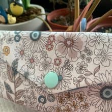 文青風環保純棉筷袋 微笑向日葵 清新白 日本 潮物 收納 手作餐具