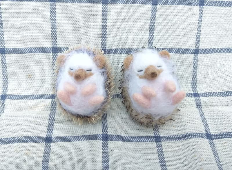 羊毛氈 動物 寵物 刺蝟 小物 禮物 紀念 睡覺款