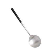 不銹鋼花瓣湯匙1入(沉黑、淨白、天空青)