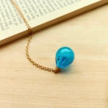 水滴琉璃香水精油瓶銅項鍊(多色可選)