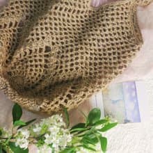 【現貨】Handmade手工編織/黃麻繩編織網袋/購物袋/肩背包/麻繩包