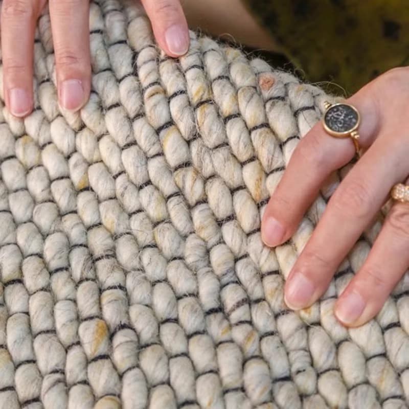 北歐風 手作紐西蘭羊毛地毯 溫潤如沐 客廳臥室 床邊墊 家居裝飾