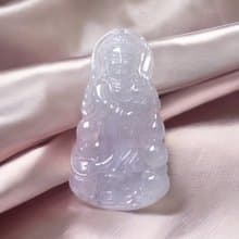 冰種翡翠觀音菩薩 | 天然緬甸玉A貨翡翠 | 送禮