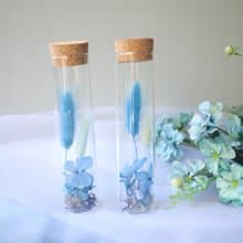 伊登花室 水藍兔尾草 玻璃試管 / 單個