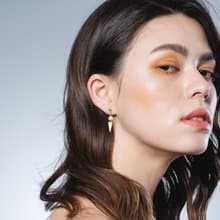 棉珍珠耳環【925銀 sweet cone 耳環】