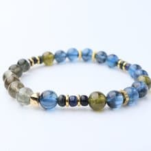 藍緘 魔鬼海藍寶 沙佛萊 綠幽靈 黑歐泊 水晶手鏈 水晶 限量 高品